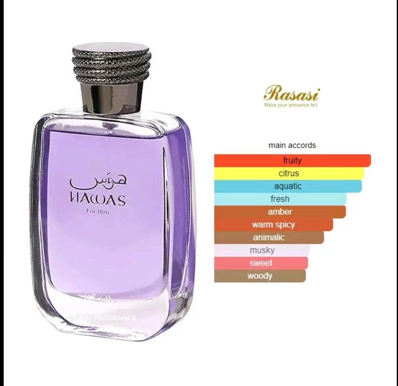 Hawas for Him Men EDP - 100MI (3.40z) By Rasasi
